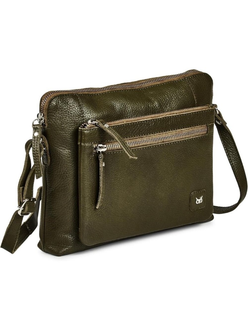 Soft Genuine Leather Crossbody Bag for Women - Small Adjustable Sling Purse
